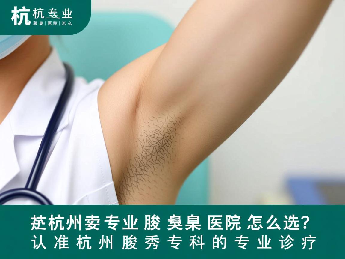 杭州专业腋臭医院怎么选？认准杭州腋秀专科的专业诊疗