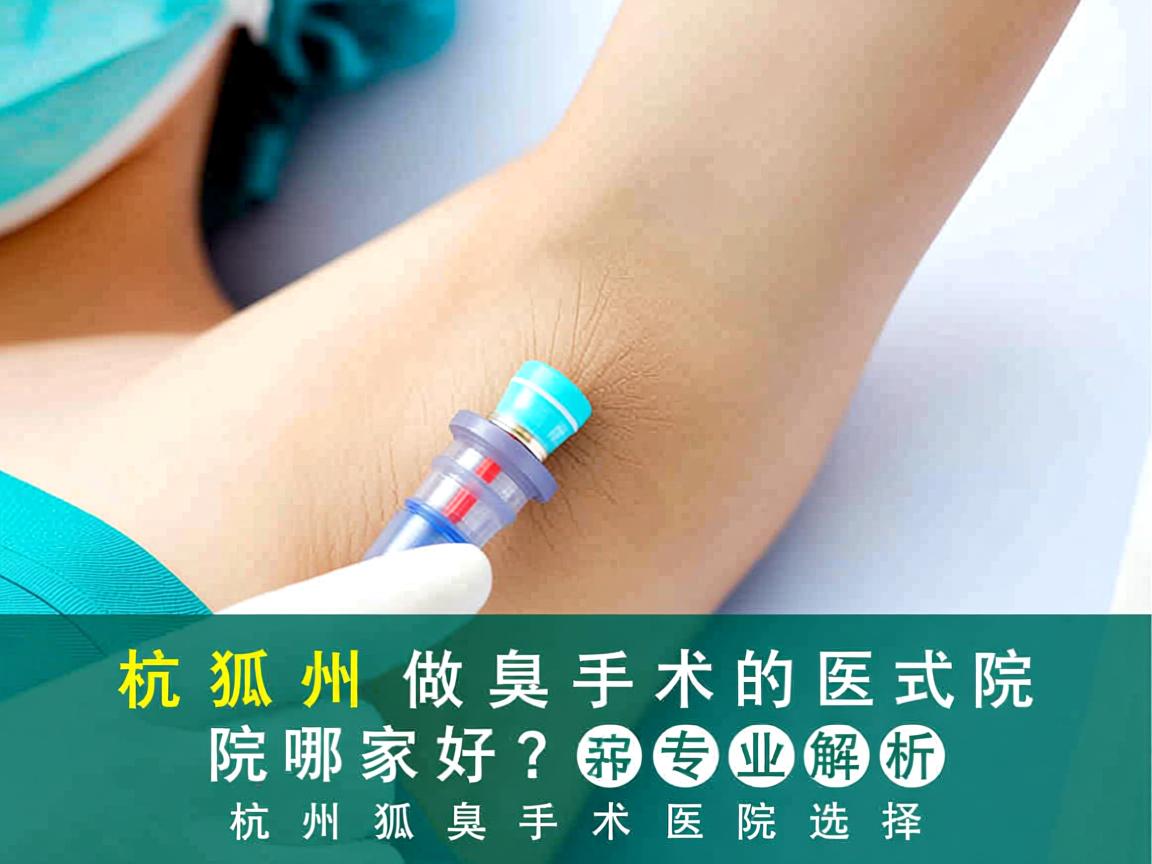 杭州做狐臭手术的医院哪家好？专业解析杭州狐臭手术医院选择