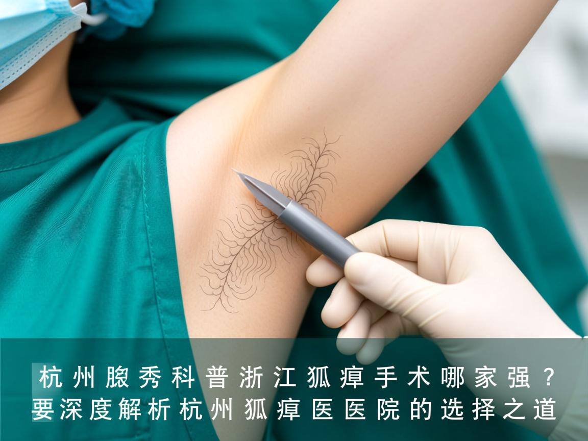杭州腋秀科普浙江狐臭手术哪家强？深度解析杭州狐臭医院的选择之道