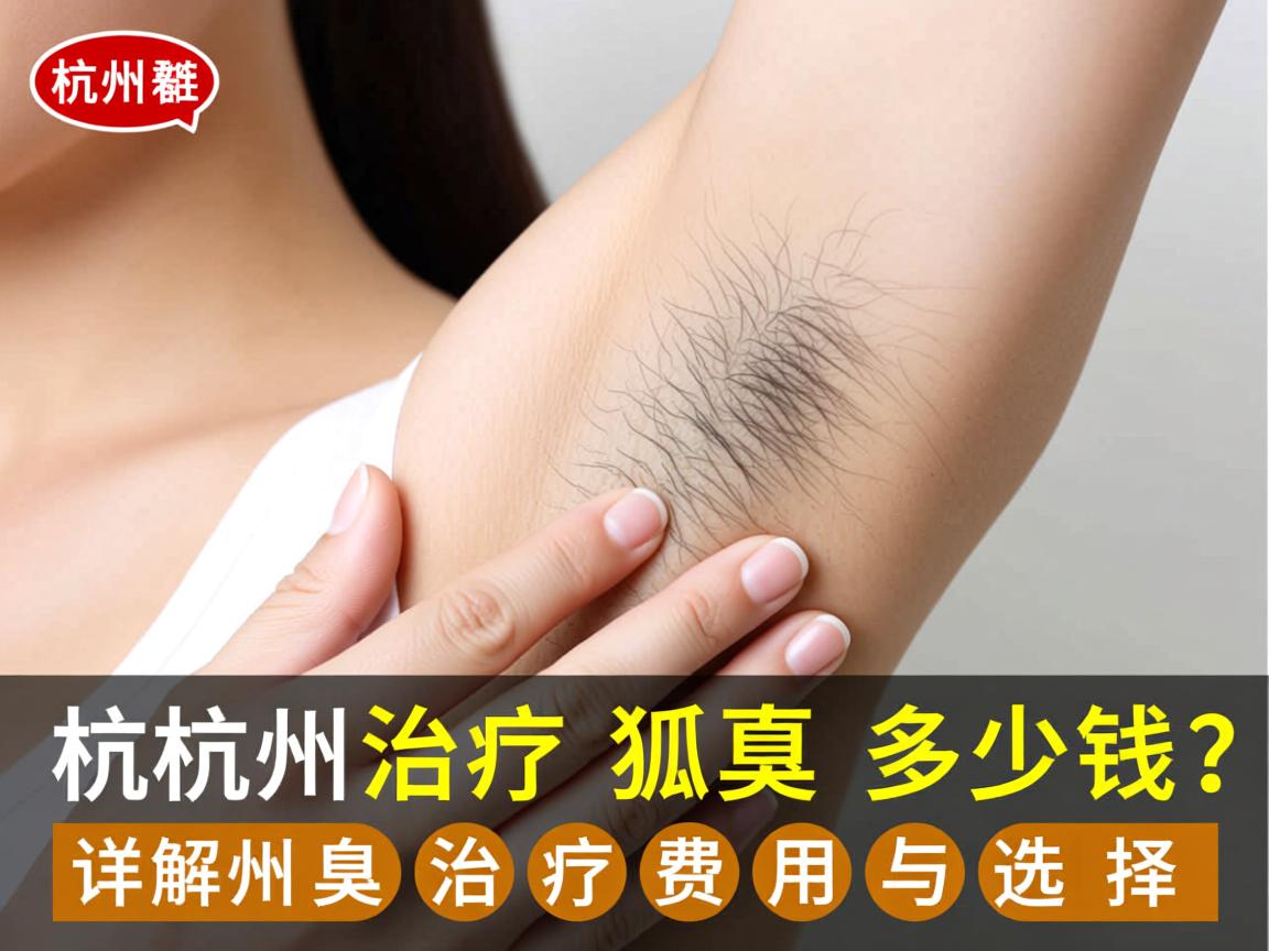 杭州治疗狐臭多少钱？详解杭州狐臭治疗费用与选择