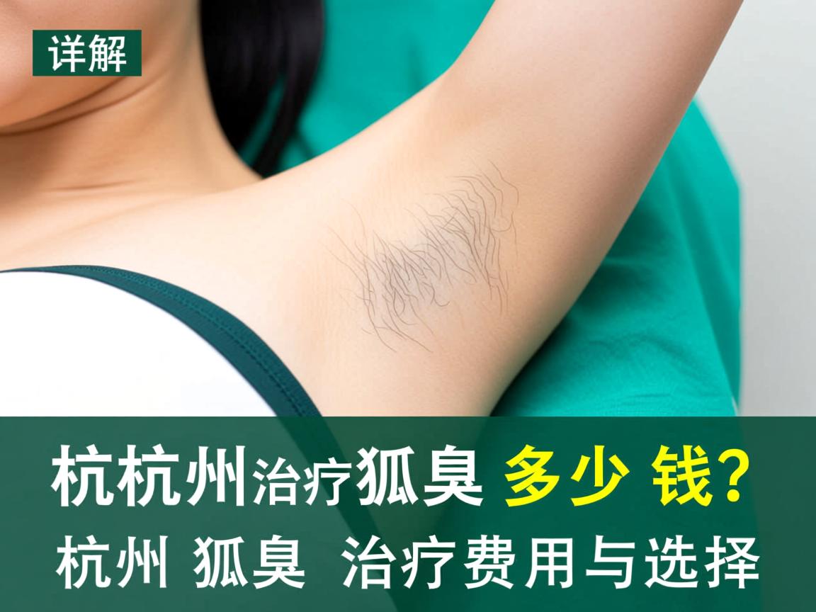 杭州治疗狐臭多少钱？详解杭州狐臭治疗费用与选择
