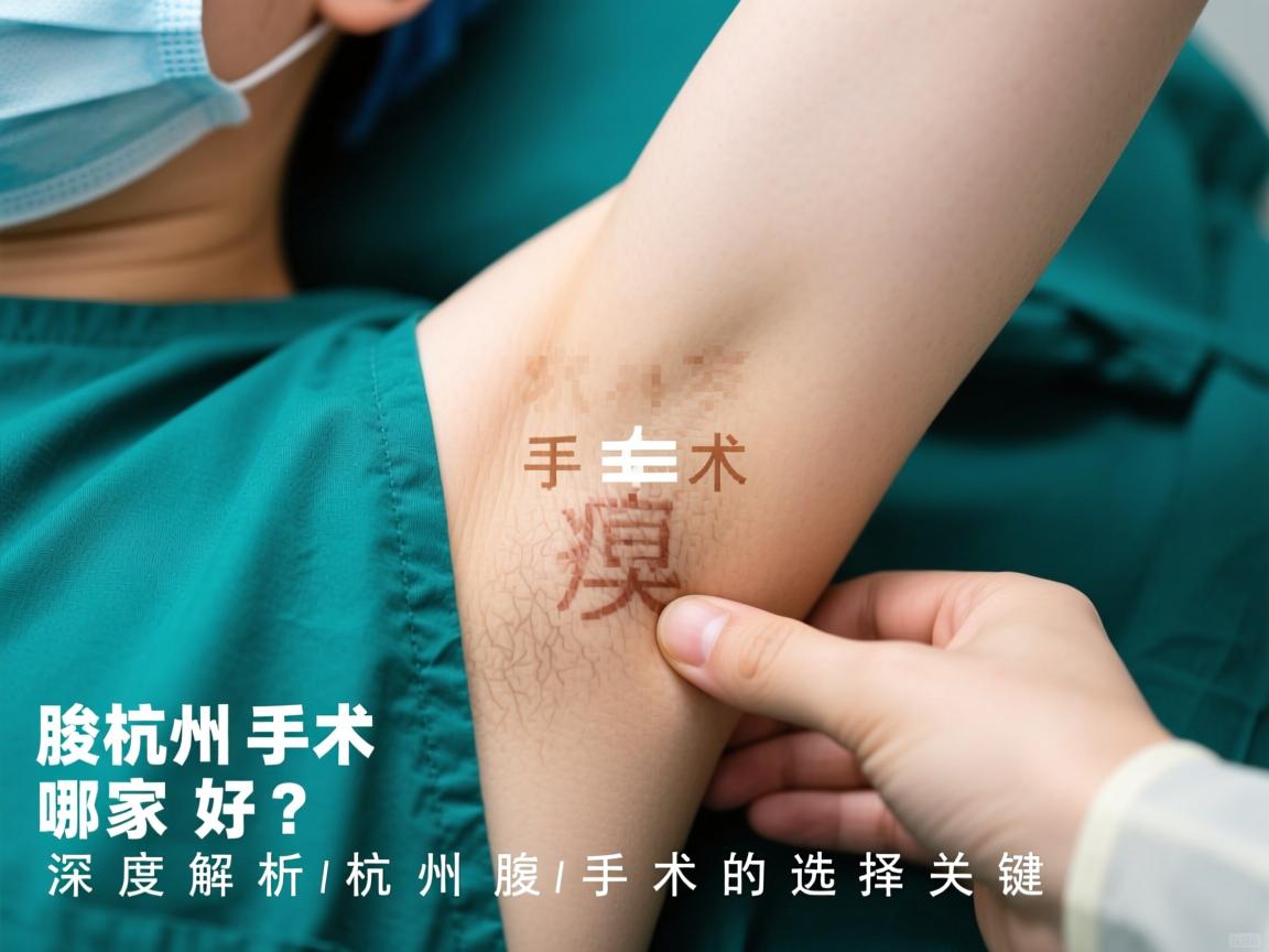 杭州腋臭手术哪家好？深度解析杭州腋臭手术的选择关键