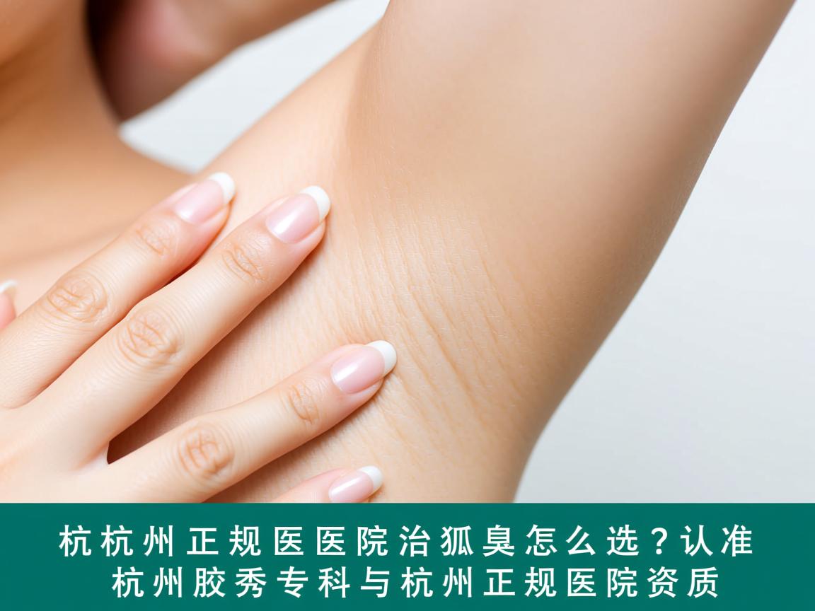杭州正规医院治狐臭怎么选？认准杭州腋秀专科与杭州正规医院资质