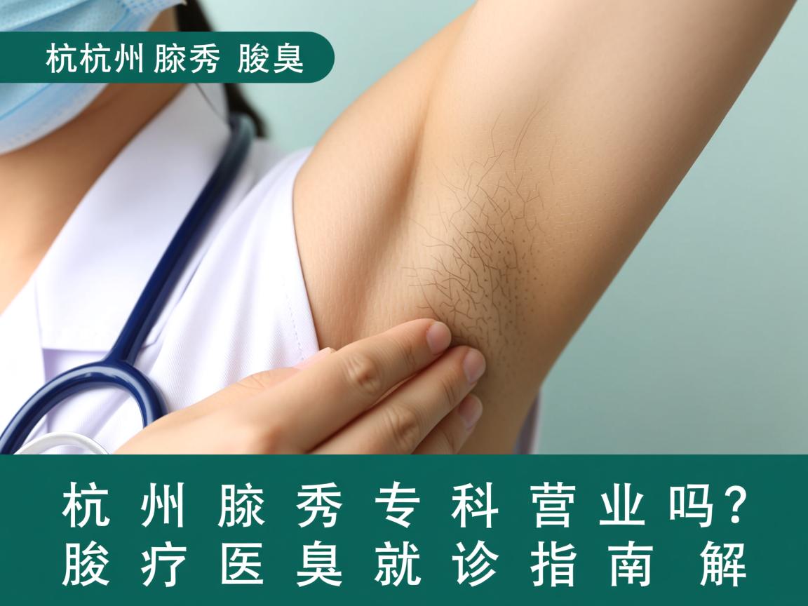 杭州腋秀腋臭专科营业吗？杭州腋秀腋臭就诊指南解析