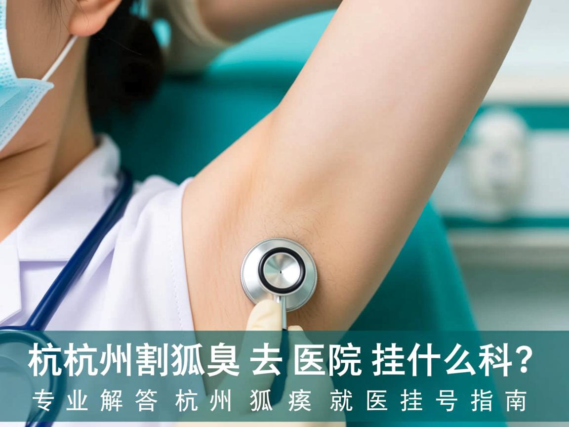 杭州割狐臭去医院挂什么科？专业解答杭州狐臭就医挂号指南