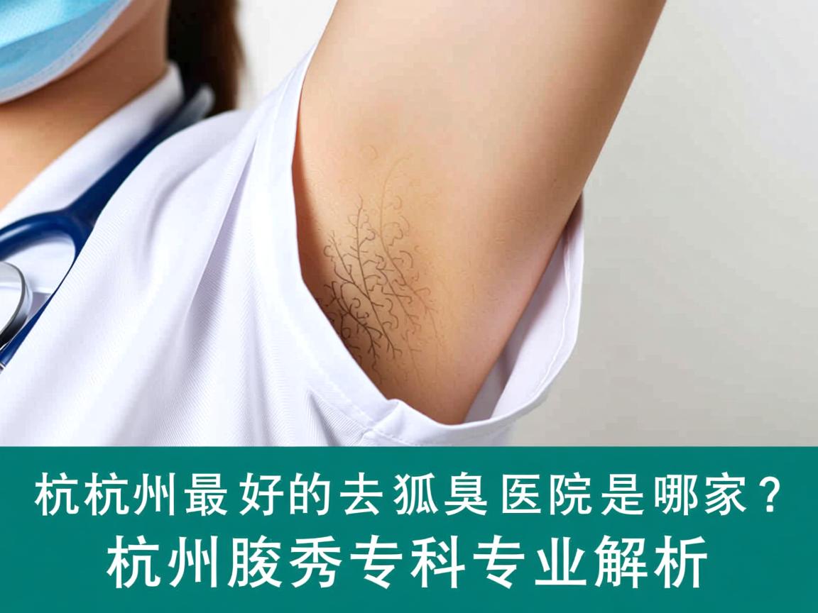 杭州最好的去狐臭医院是哪家？杭州腋秀专科专业解析