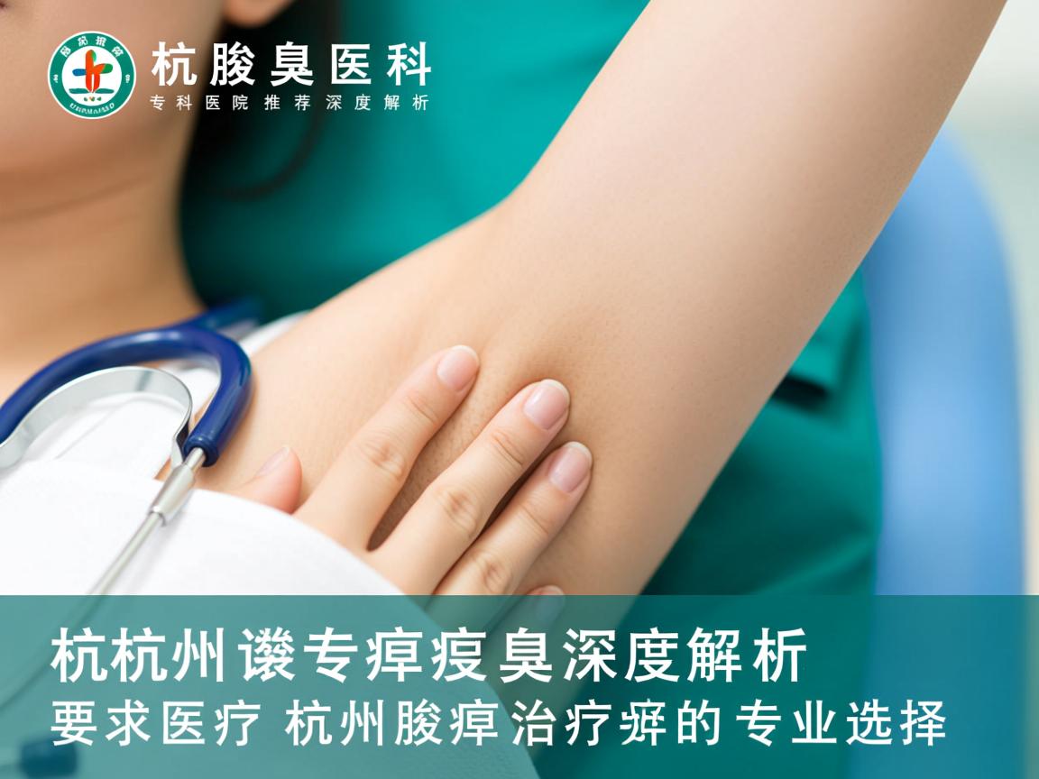 杭州腋臭专科医院推荐，深度解析杭州腋臭治疗的专业选择