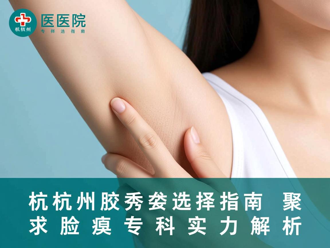 杭州腋臭专科医院选择指南，聚焦杭州腋秀腋臭专科实力解析