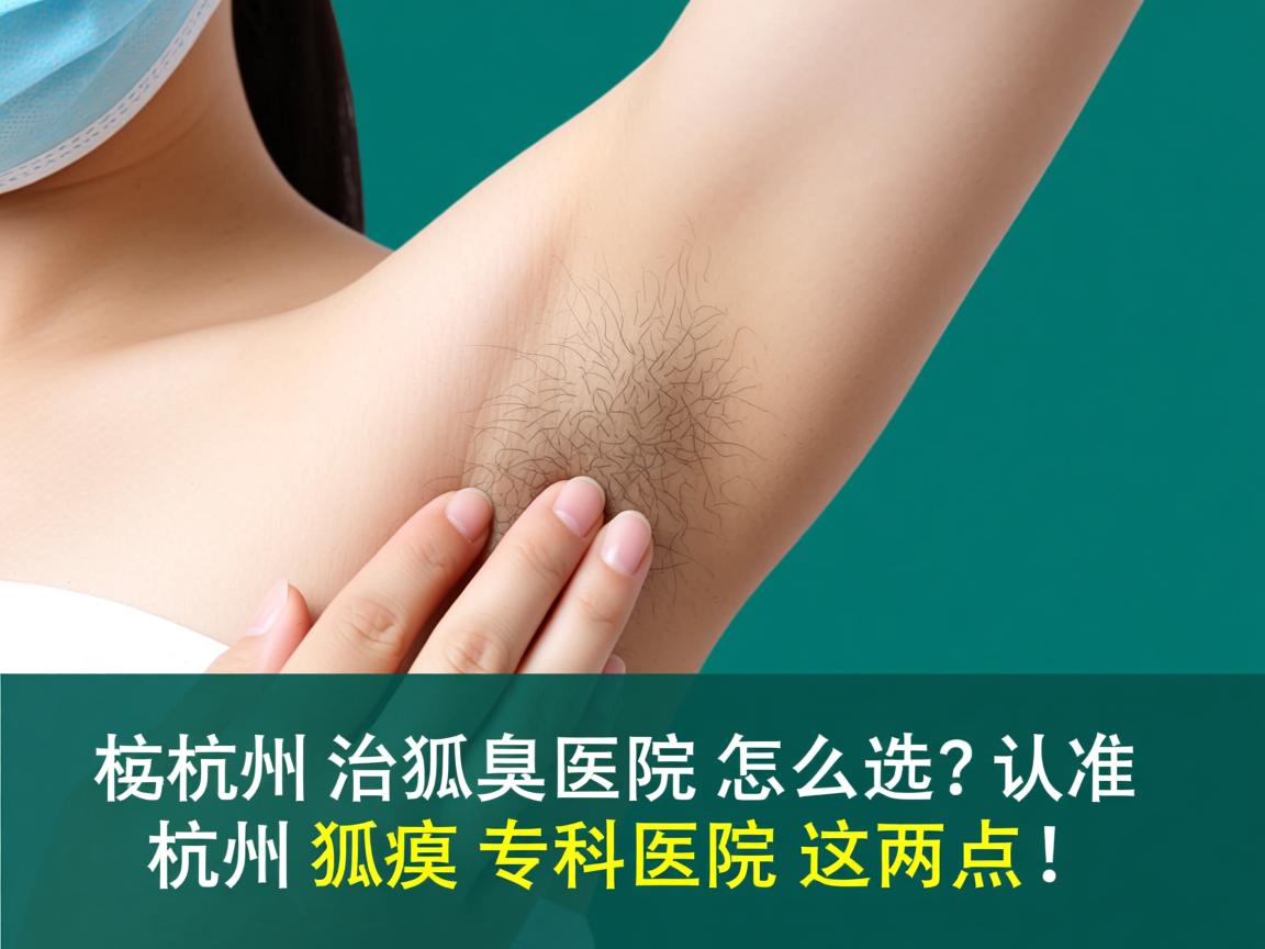 杭州治狐臭医院怎么选？认准杭州狐臭专科医院这两点！