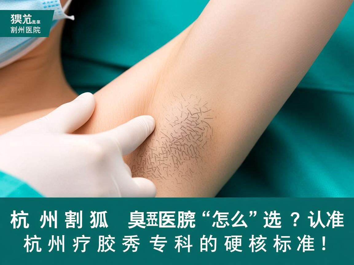 杭州割狐臭医院怎么选？认准杭州腋秀专科的硬核标准！