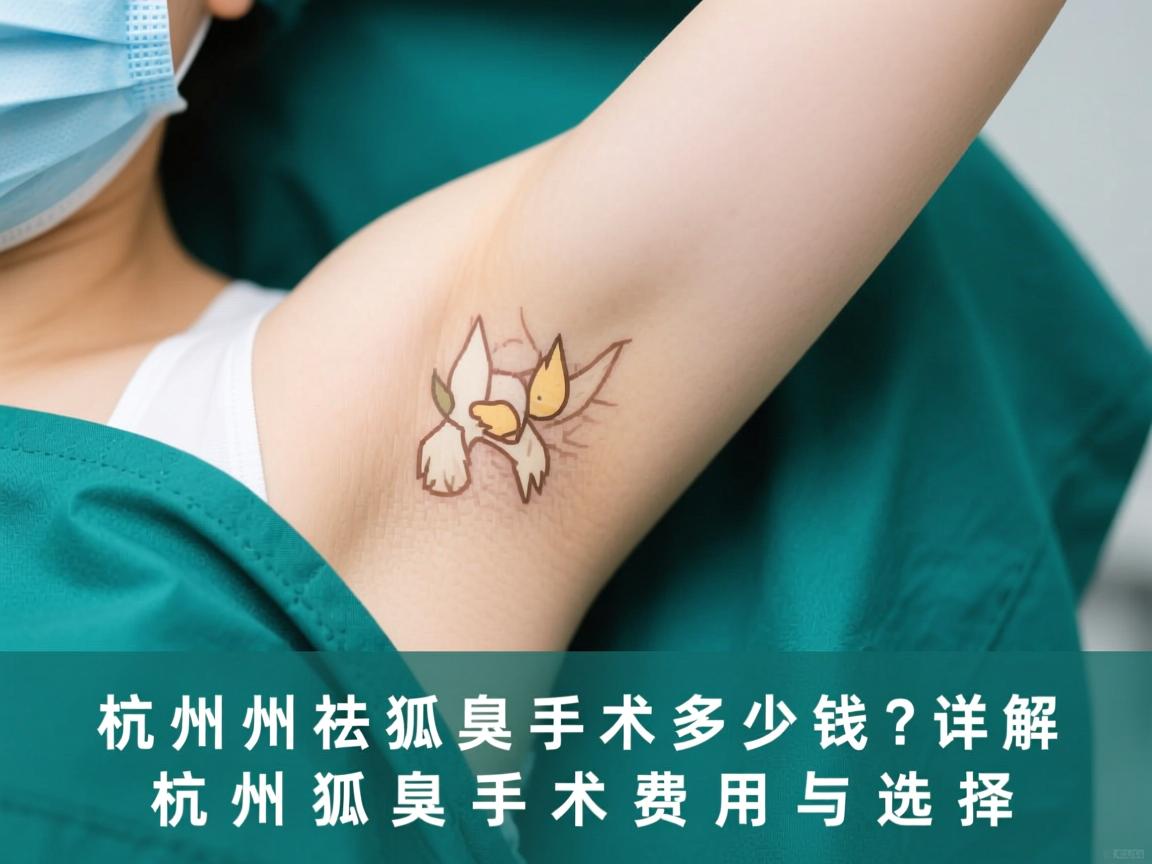 杭州祛狐臭手术多少钱？详解杭州狐臭手术费用与选择