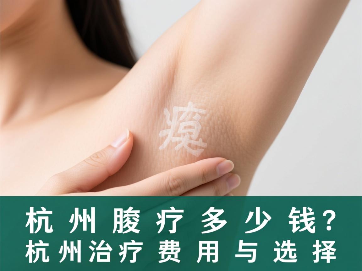 杭州腋臭治疗多少钱？详解杭州腋臭治疗费用与选择