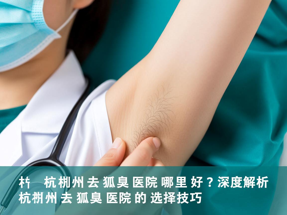 杭州去狐臭医院哪里好？深度解析杭州去狐臭医院的选择技巧