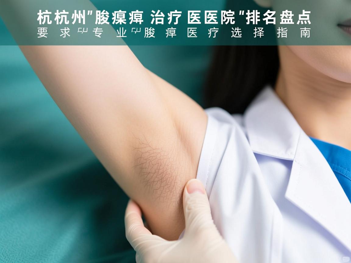 杭州腋臭治疗医院排名盘点，专业腋臭医疗选择指南