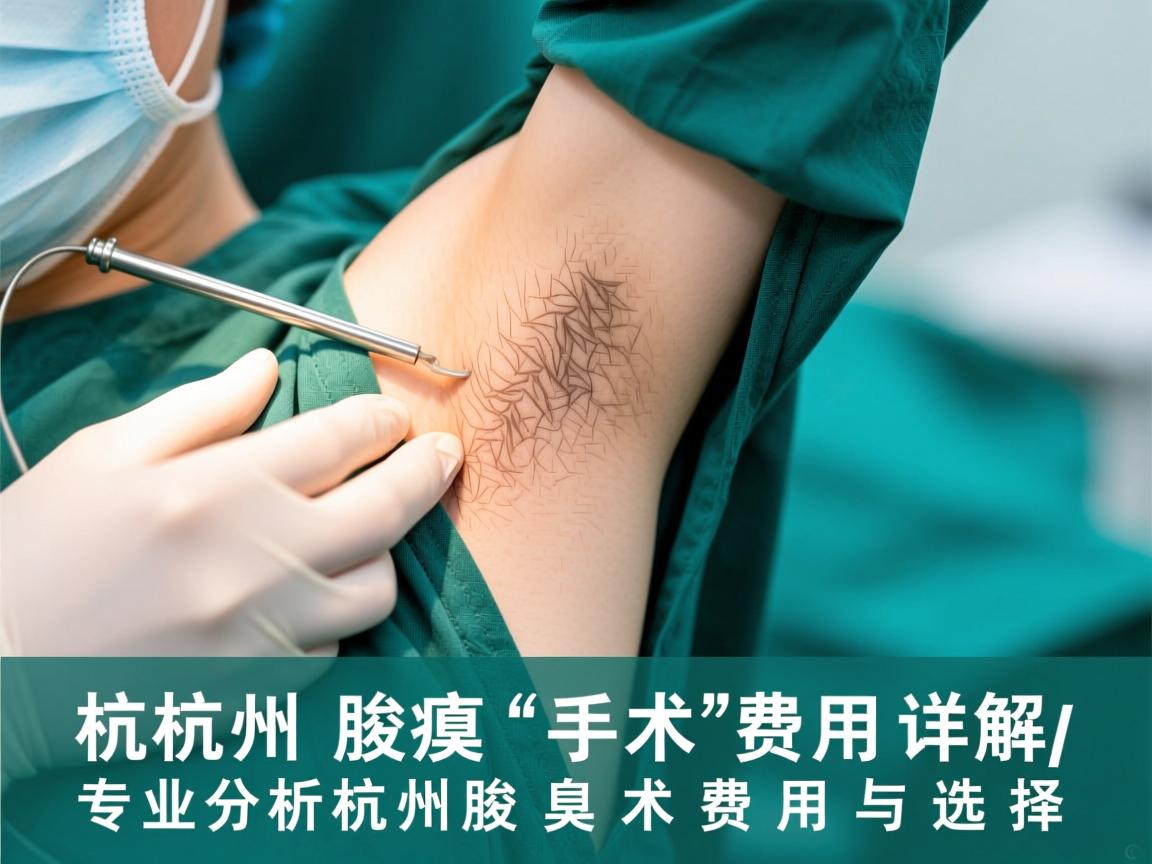 杭州腋臭手术费用详解，专业分析杭州腋臭手术费用与选择