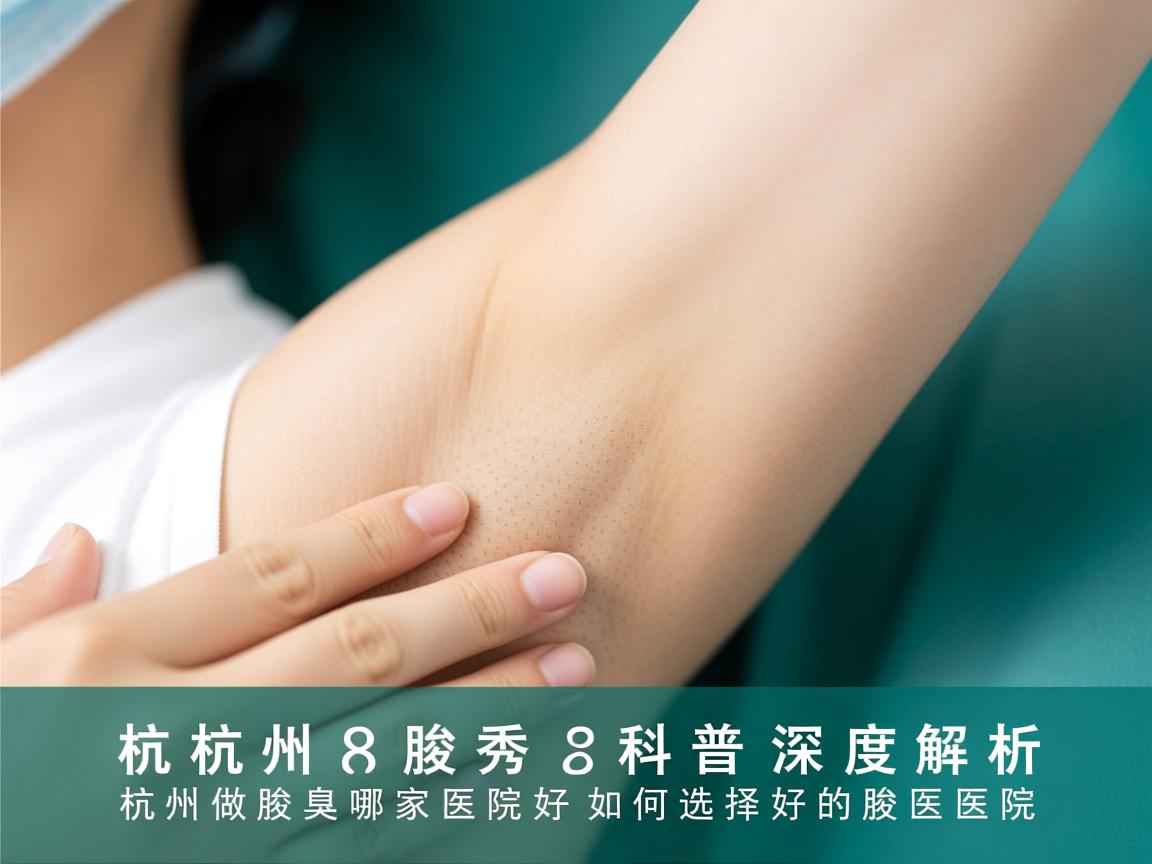 杭州腋秀科普深度解析，杭州做腋臭哪家医院好，如何选择好的腋臭医院