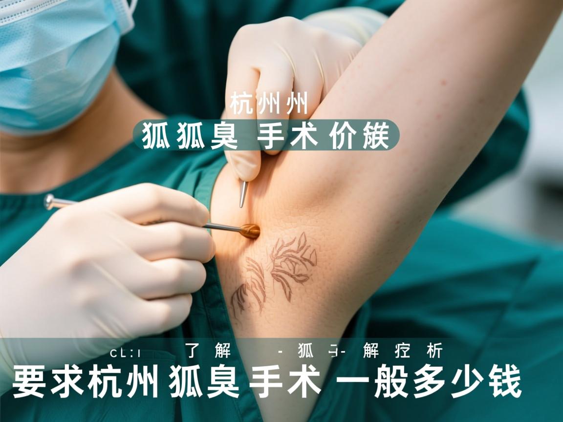 杭州狐臭手术价格解析，了解杭州狐臭手术一般多少钱