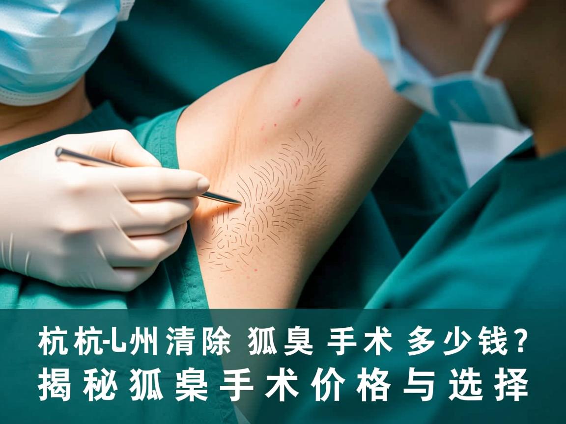 杭州清除狐臭手术多少钱？揭秘狐臭手术价格与选择