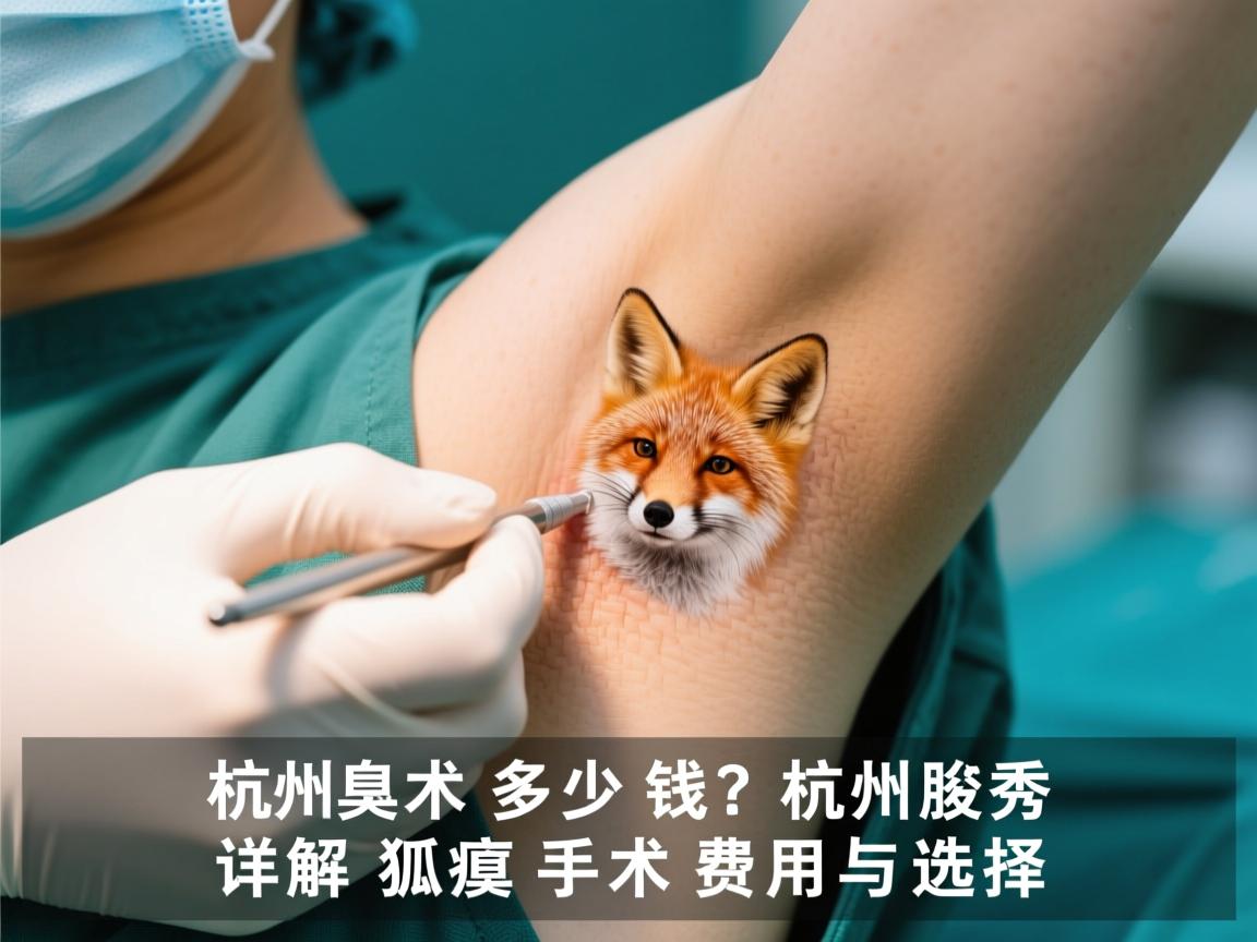 狐臭手术多少钱？杭州腋秀详解狐臭手术费用与选择