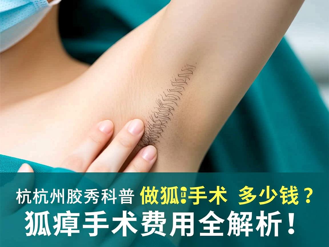 杭州腋秀科普杭州做狐臭手术多少钱？狐臭手术费用全解析！
