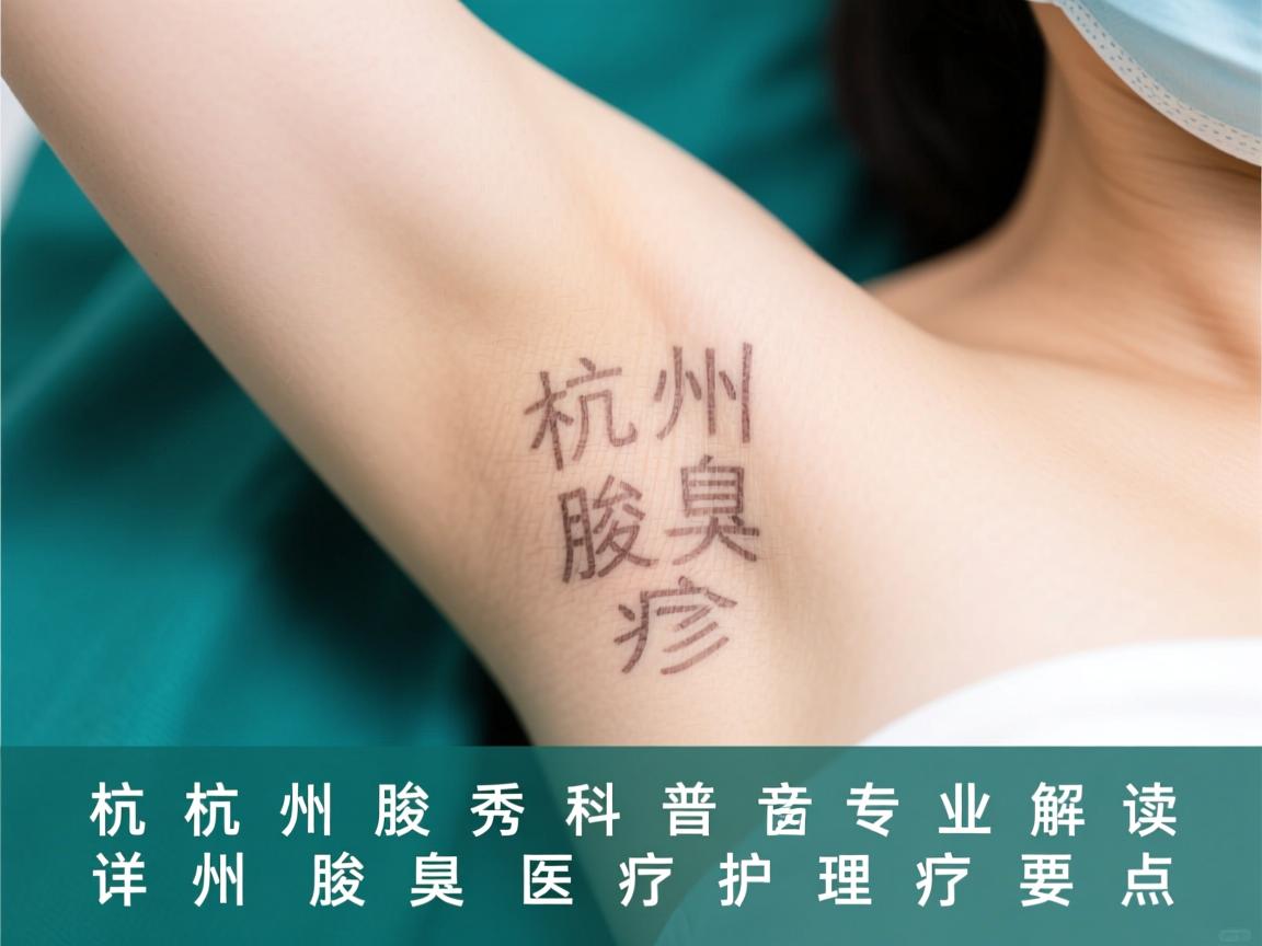 杭州腋秀科普，专业解读杭州腋臭诊疗，详解腋臭医疗护理要点