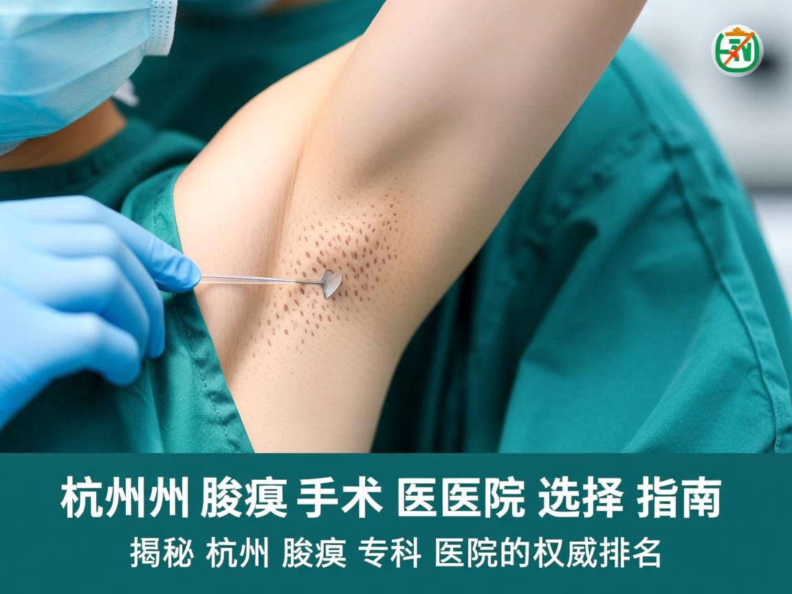 杭州腋臭手术医院选择指南，揭秘杭州腋臭专科医院的权威排名