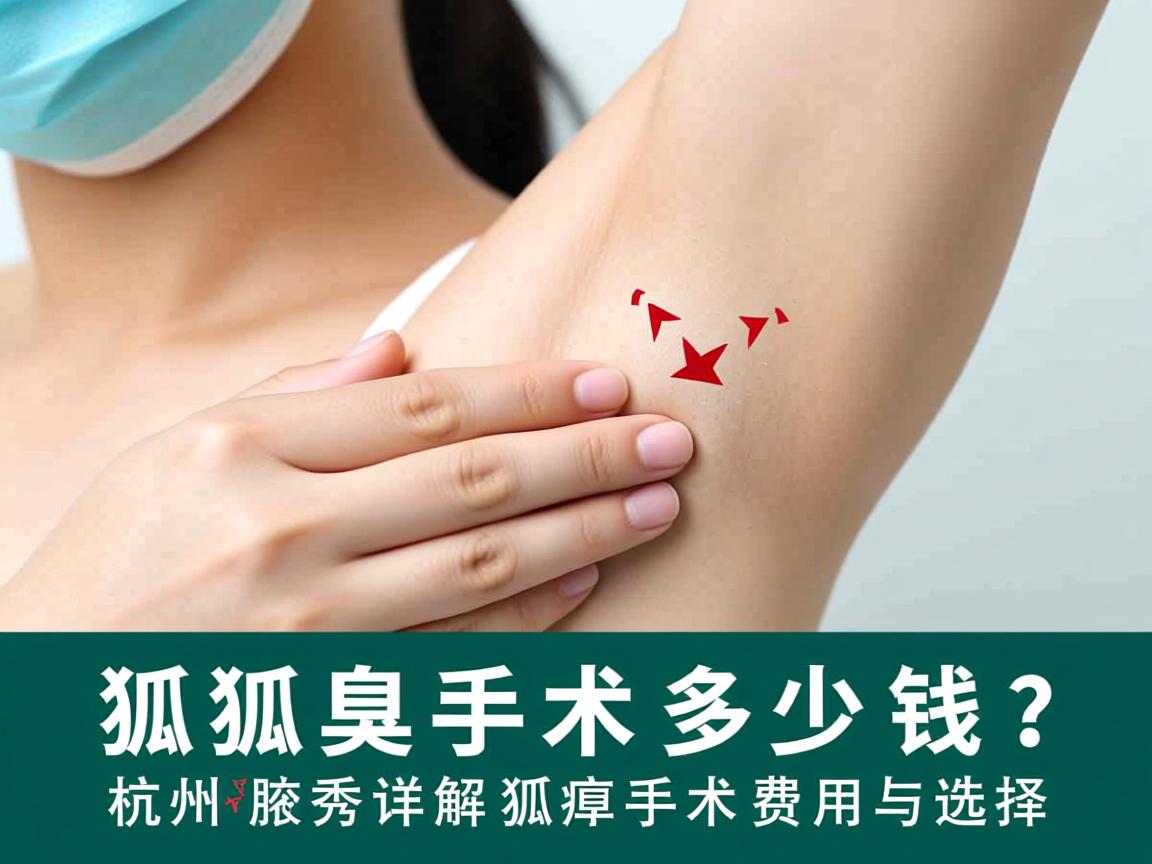 狐臭手术多少钱？杭州腋秀详解狐臭手术费用与选择