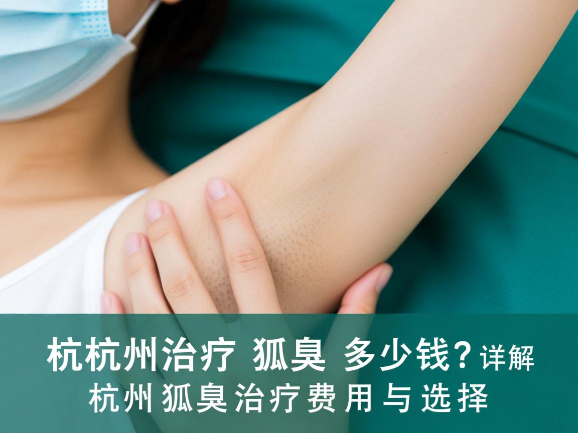 杭州治疗狐臭多少钱？详解杭州狐臭治疗费用与选择