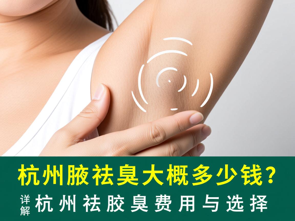 杭州祛腋臭大概多少钱？详解杭州祛腋臭费用与选择