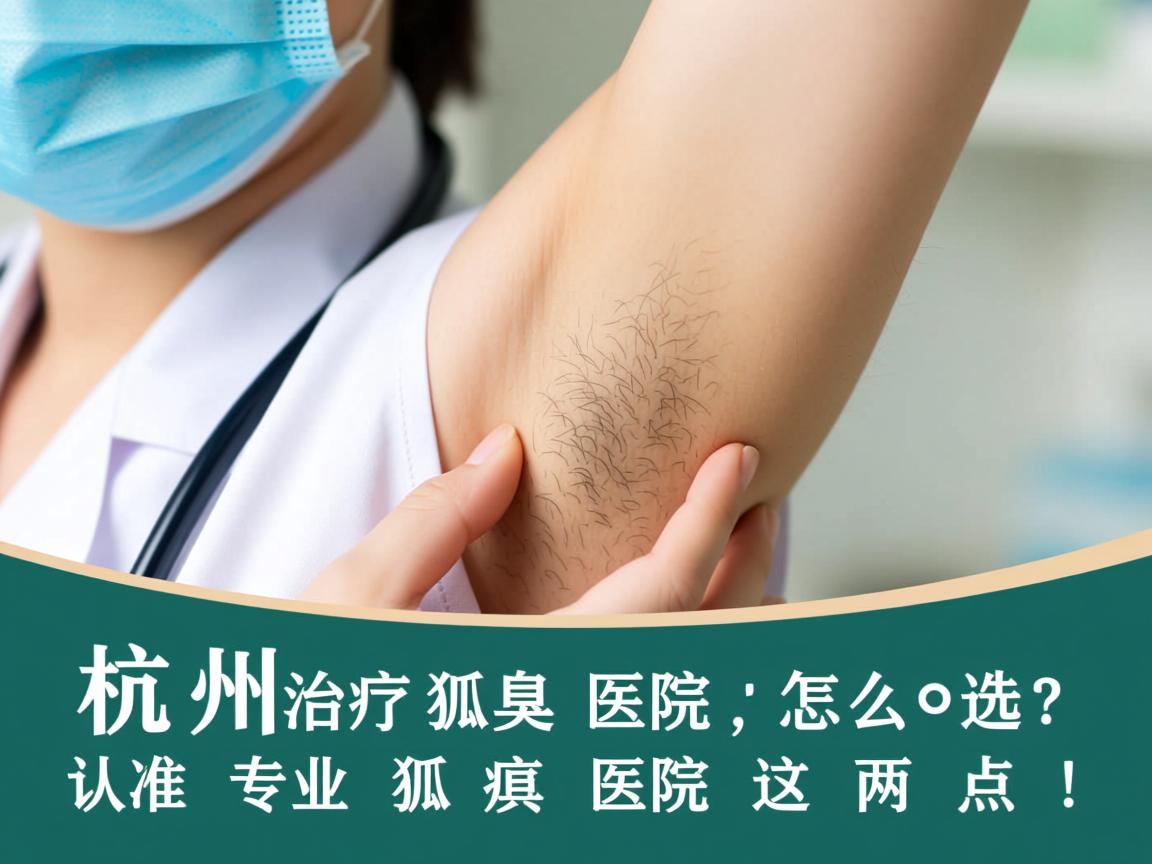 杭州治疗狐臭医院怎么选？认准专业狐臭医院这两点！
