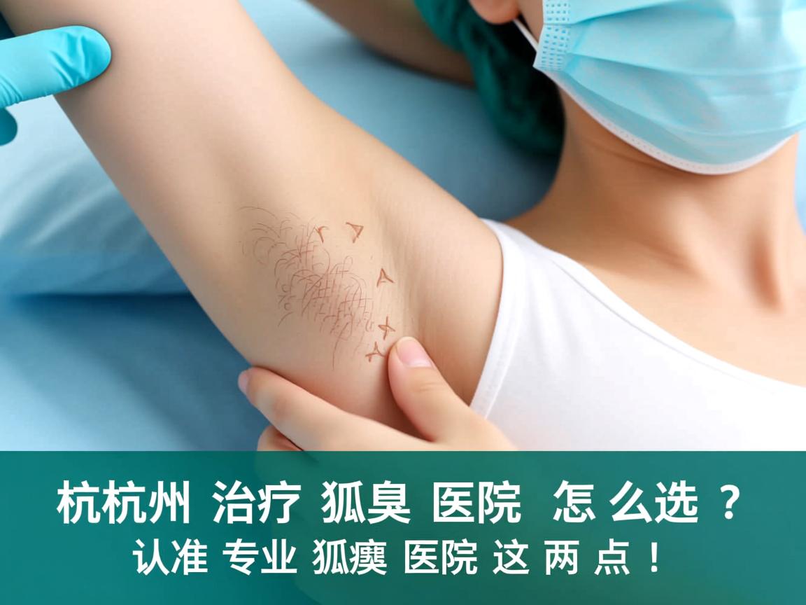 杭州治疗狐臭医院怎么选？认准专业狐臭医院这两点！