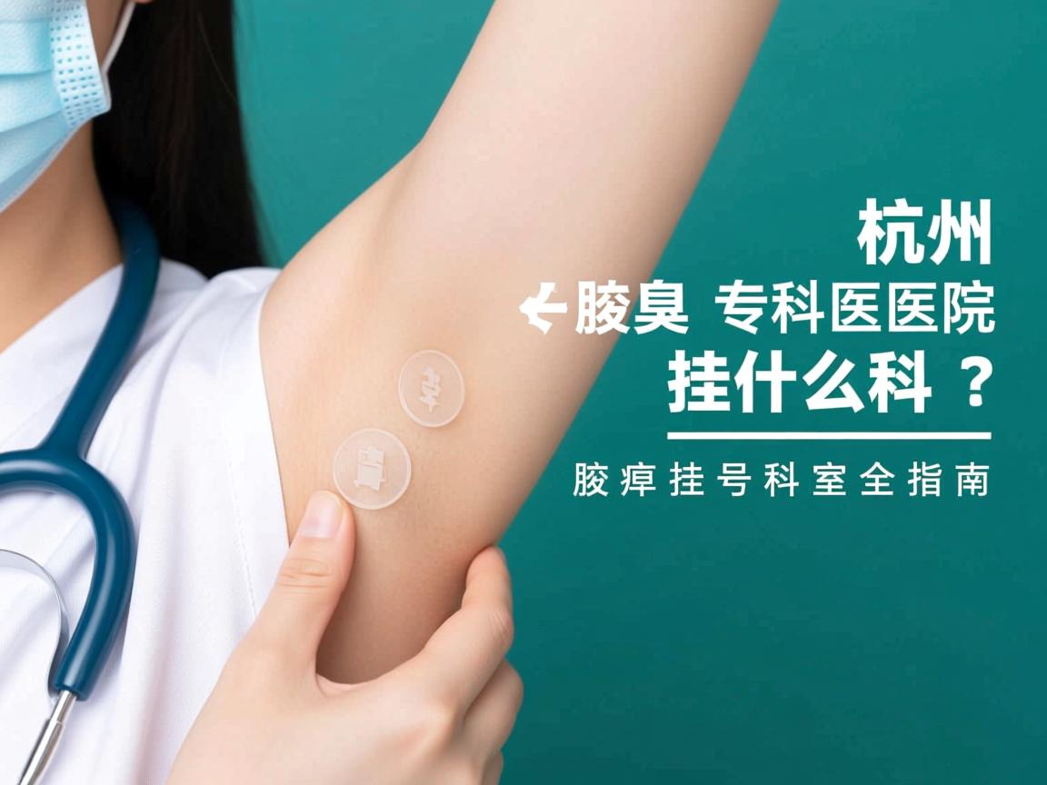 杭州腋臭专科医院挂什么科？腋臭挂号科室全指南