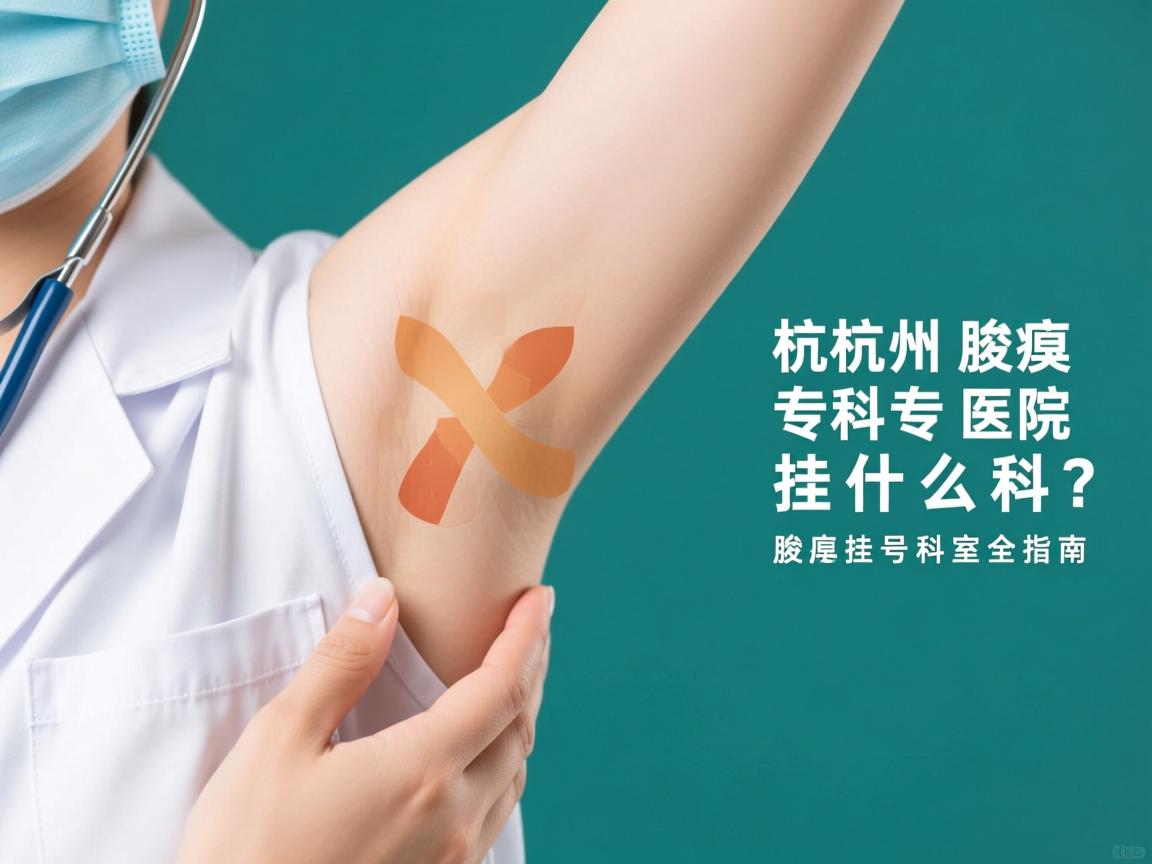 杭州腋臭专科医院挂什么科？腋臭挂号科室全指南