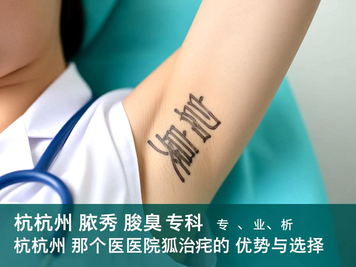 杭州腋秀腋臭专科，专业解析杭州那个医院治狐臭的优势与选择