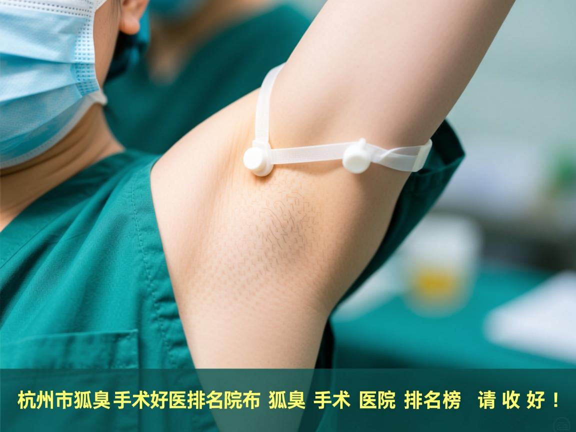 杭州市狐臭手术好医院排名榜发布，这份狐臭手术医院排名榜请收好！