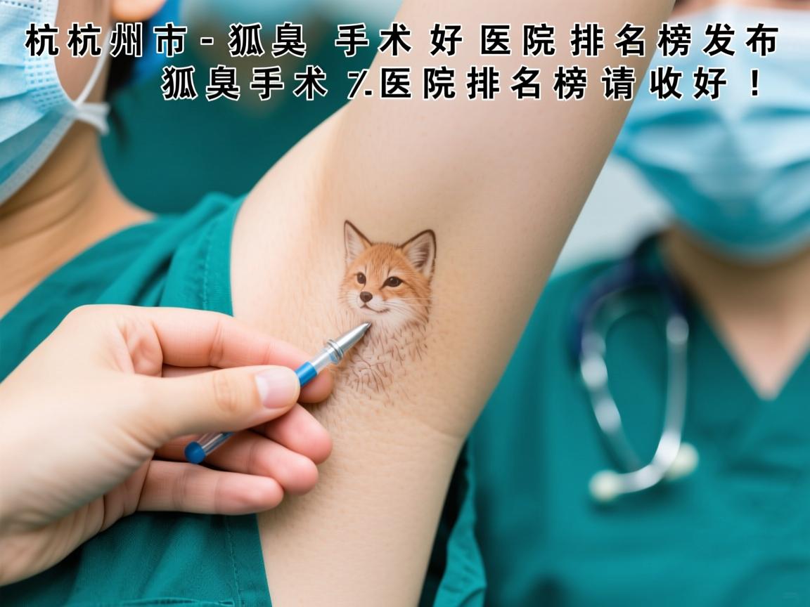 杭州市狐臭手术好医院排名榜发布，这份狐臭手术医院排名榜请收好！