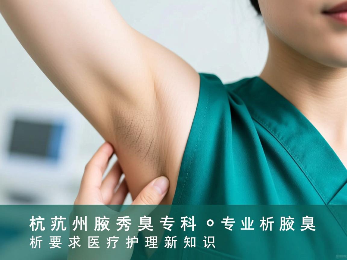 杭州腋秀腋臭专科，专业解析腋臭医疗护理新知识