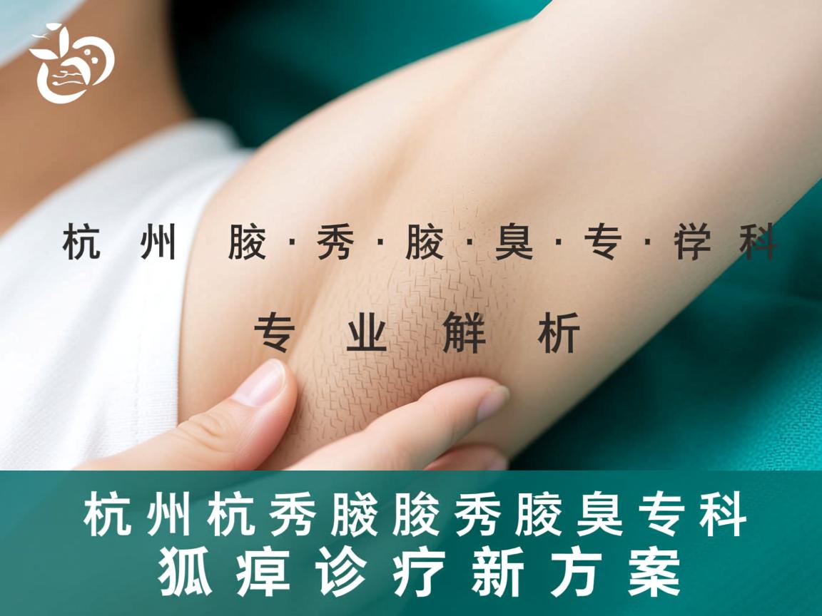 杭州腋秀腋臭专科，专业解析杭州腋秀腋臭专科的狐臭诊疗新方案