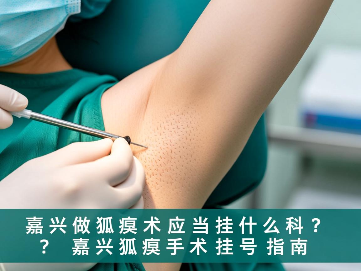 在嘉兴做狐臭手术应当挂什么科？嘉兴狐臭手术挂号指南