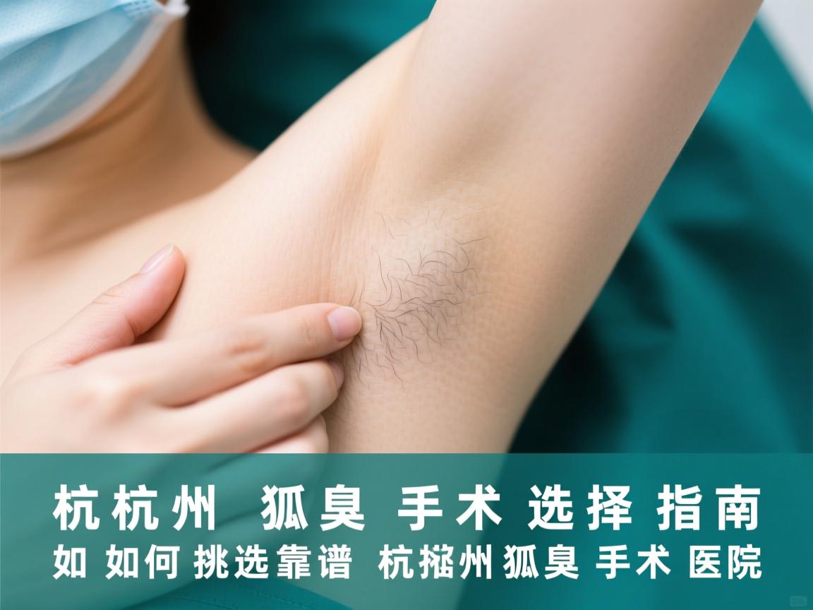 杭州狐臭手术选择指南，如何挑选靠谱的杭州狐臭手术医院
