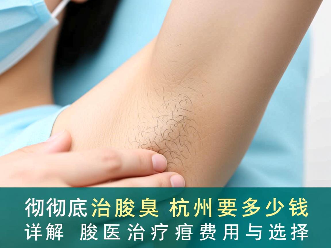 彻底治腋臭在杭州要多少钱，详解杭州腋臭治疗费用与选择