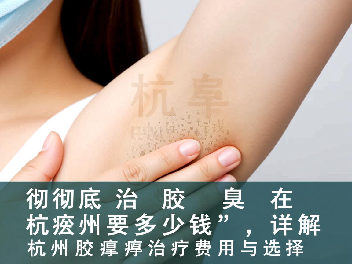 彻底治腋臭在杭州要多少钱，详解杭州腋臭治疗费用与选择