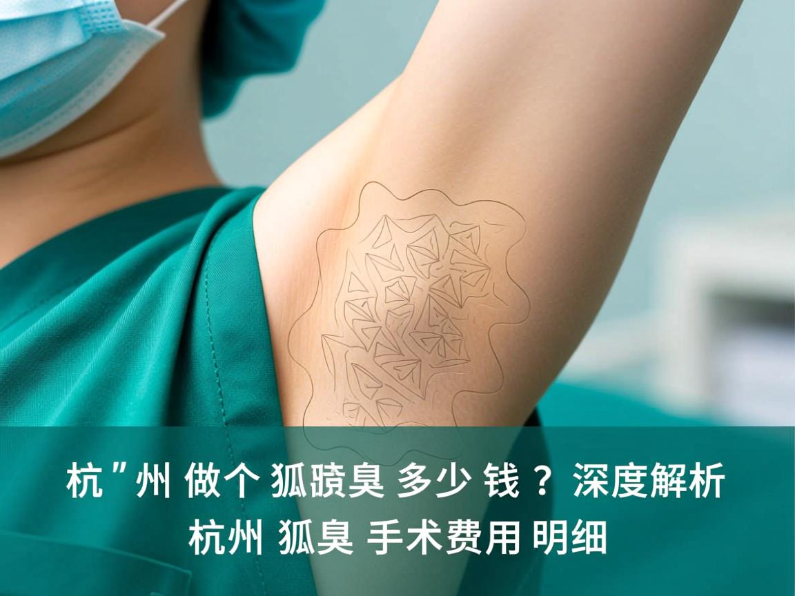 杭州做个狐臭多少钱？深度解析杭州狐臭手术费用明细