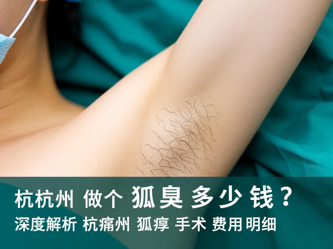 杭州做个狐臭多少钱？深度解析杭州狐臭手术费用明细