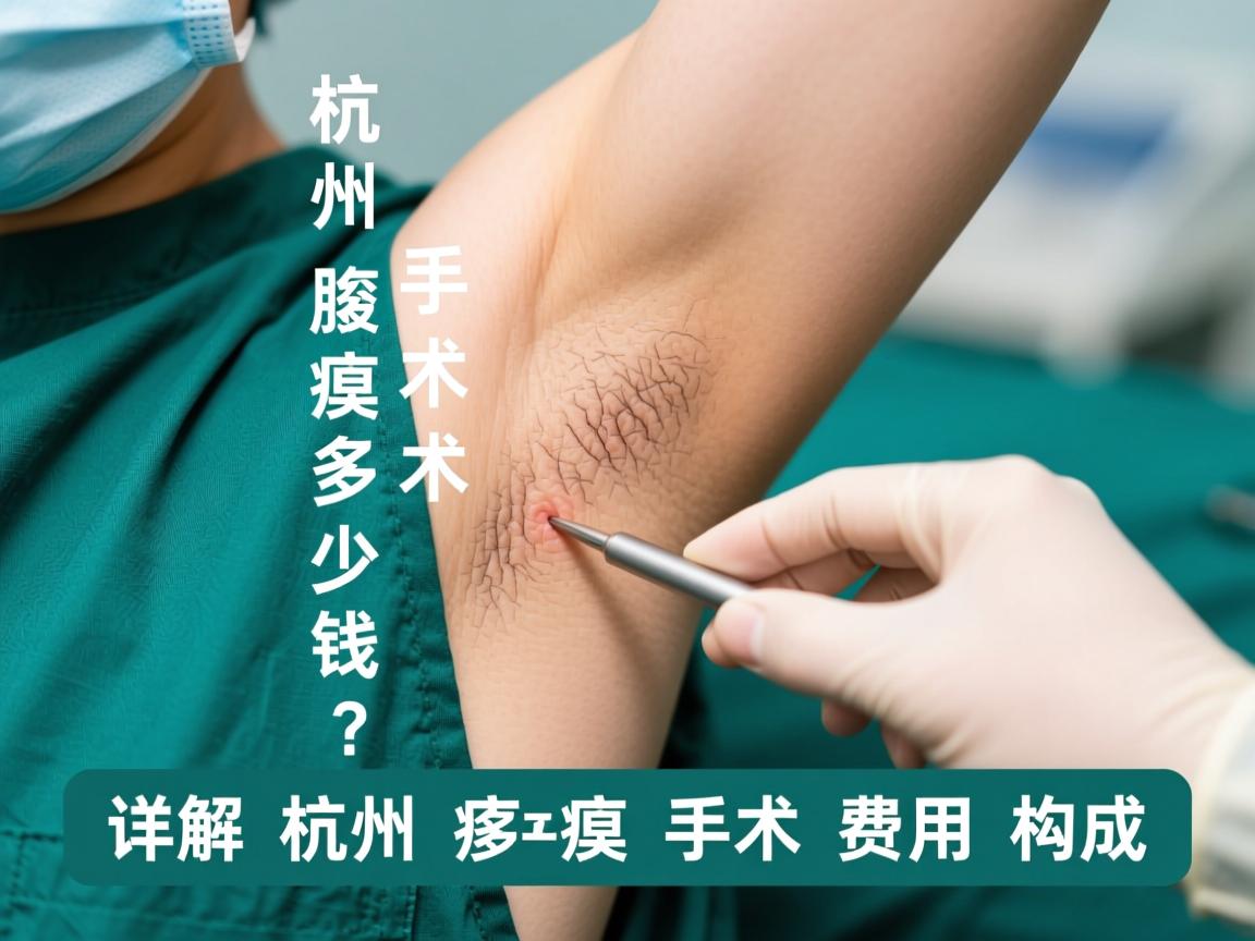 杭州腋臭手术多少钱？详解杭州腋臭手术费用构成