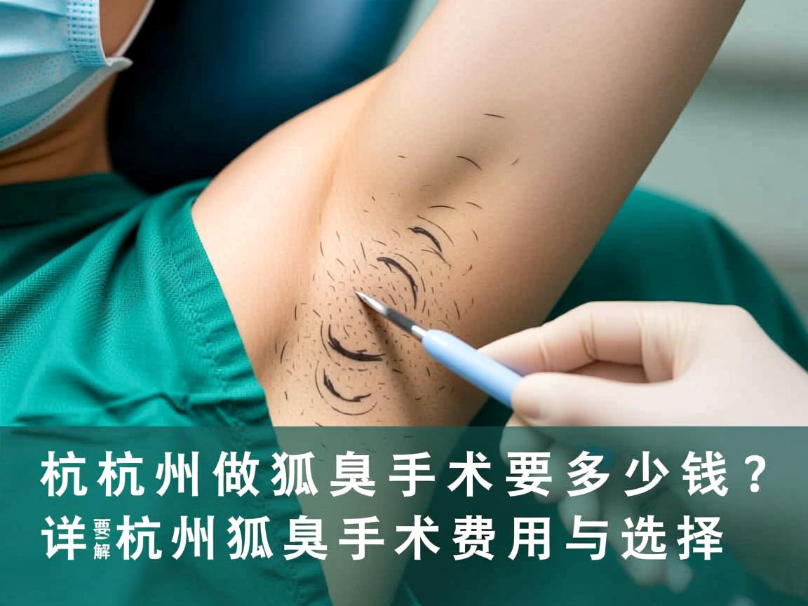 杭州做狐臭手术要多少钱？详解杭州狐臭手术费用与选择