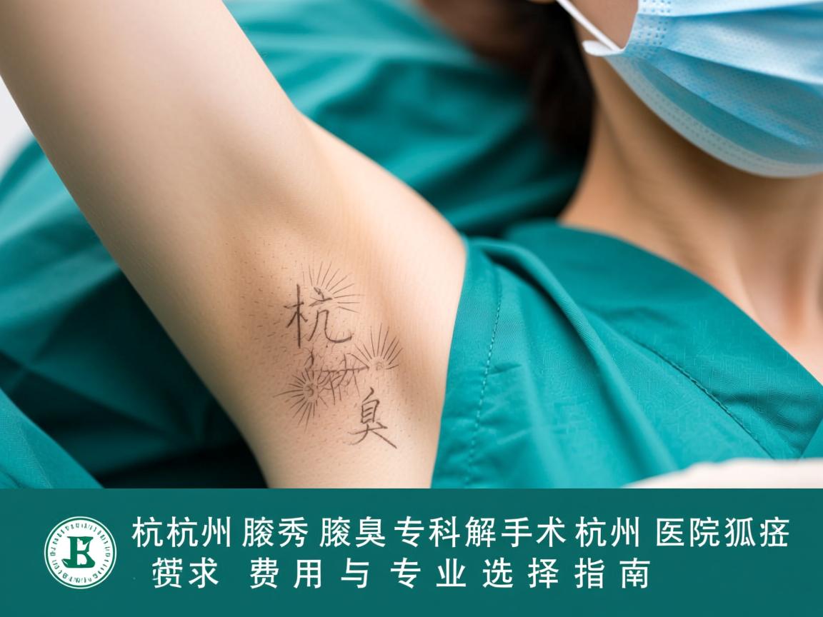 杭州腋秀腋臭专科解析，杭州医院狐臭手术费用与专业选择指南