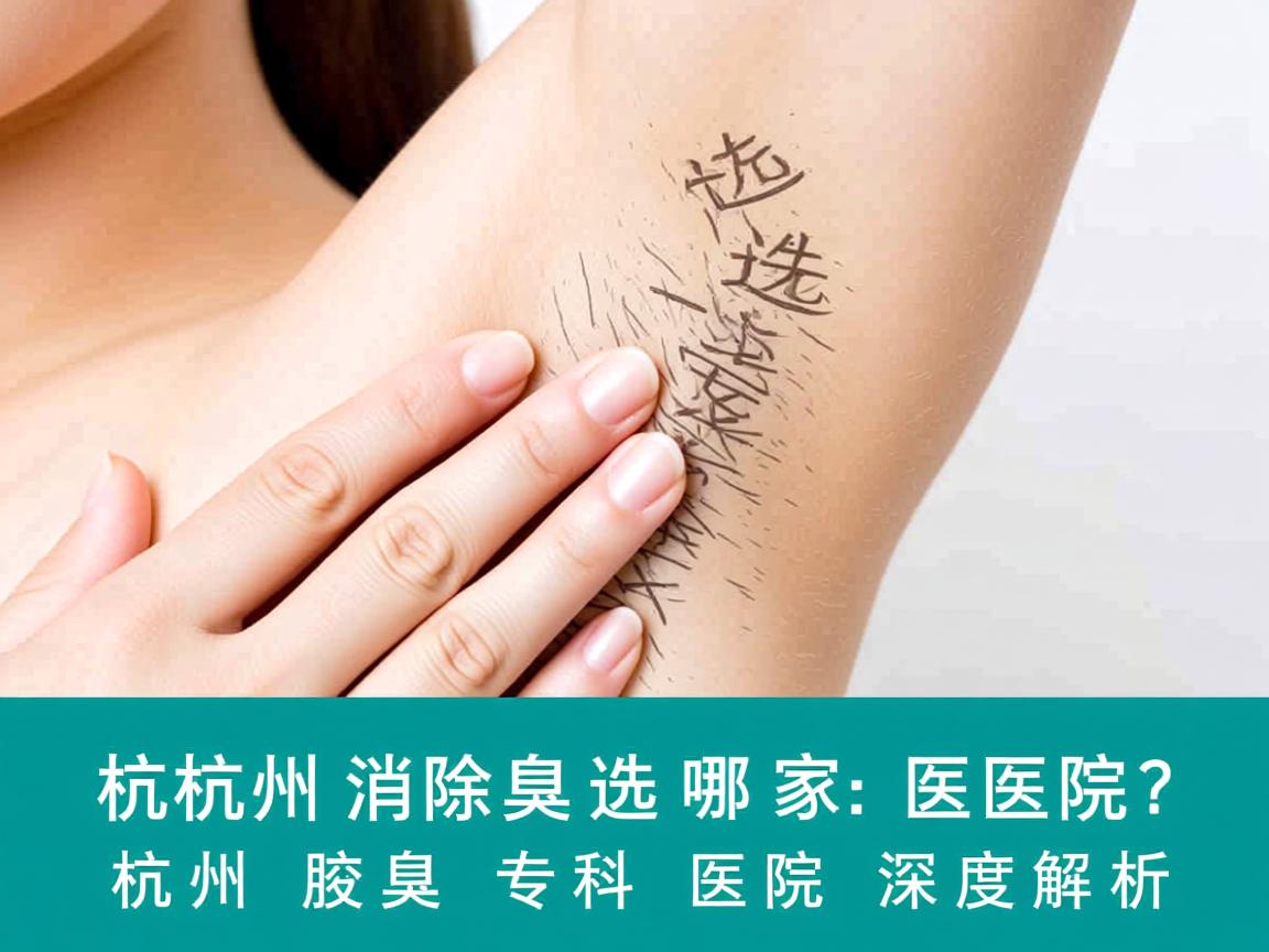 杭州消除腋臭选择哪家医院？杭州腋臭专科医院深度解析