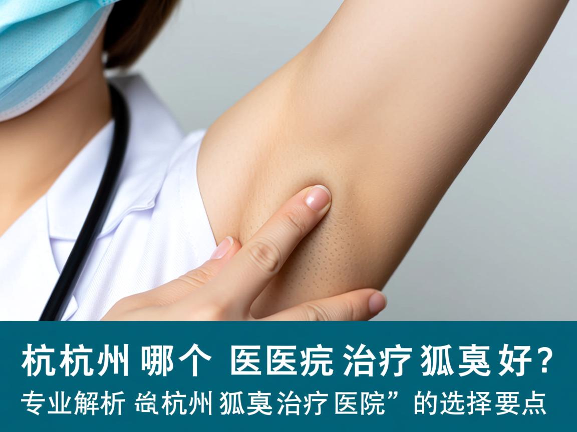 杭州哪个医院治疗狐臭好？专业解析杭州狐臭治疗医院的选择要点