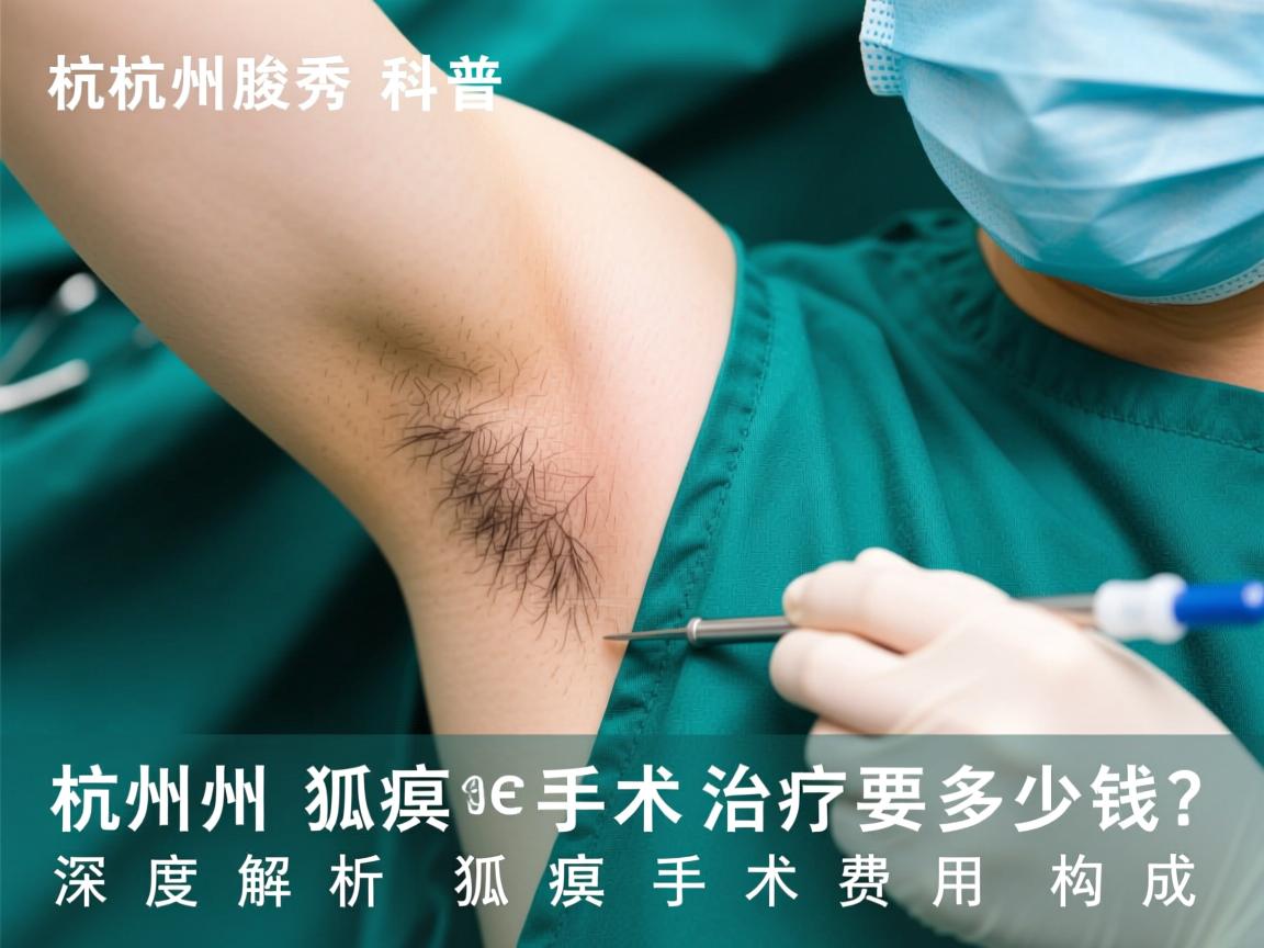杭州腋秀科普，杭州狐臭手术治疗要多少钱？深度解析狐臭手术费用构成